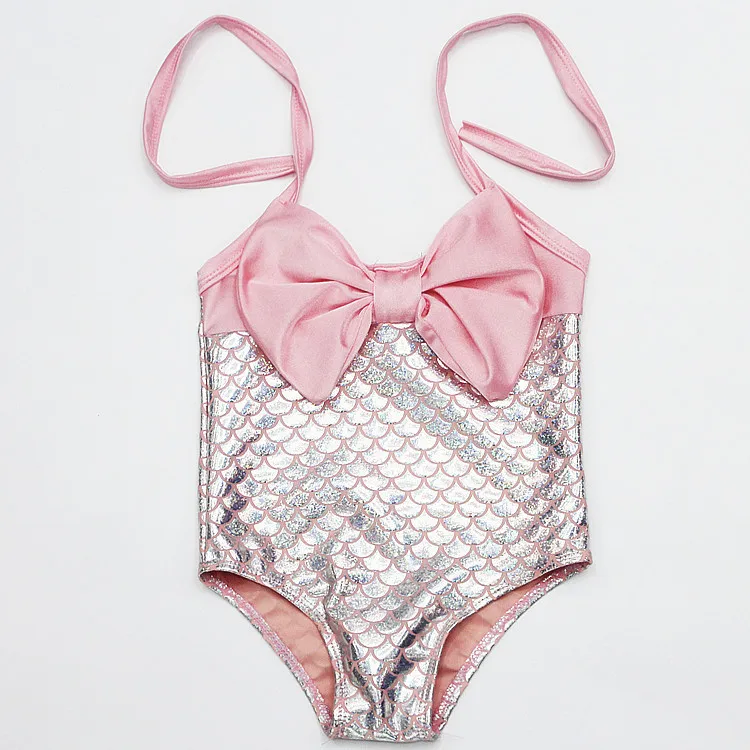Peachtan Pink knot one piece swimsuit girls kids 2020 Colorful swimwear for Halter beachwear children Bathing suit new | Спорт и