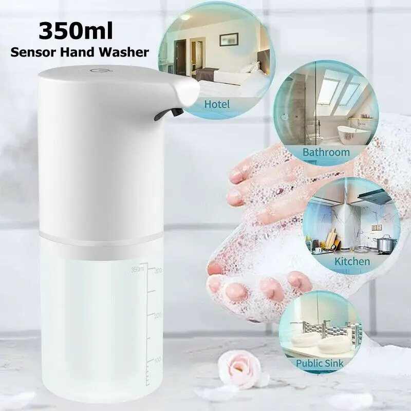 

Automatic Foam Soap Dispenser USB Charging Touchless Infrared Induction Sensor Washer Bathroom Kitchen Hand Sanitizer Dispenser