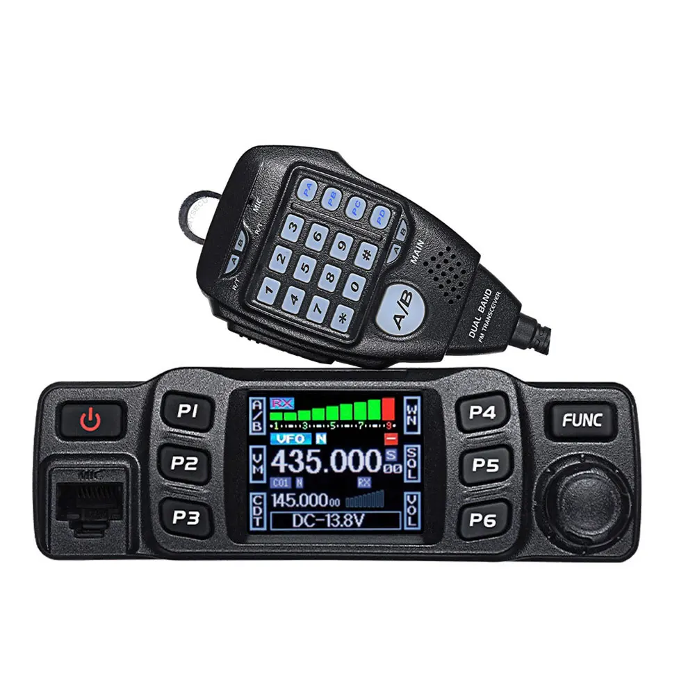 AnyTone AT 778UV рация 25 Вт двухдиапазонный приемопередатчик мини мобильное радио VHF 136