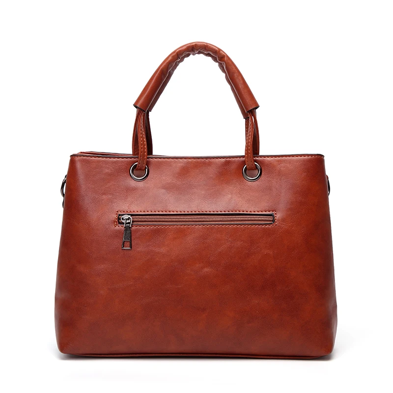 Женская сумка на плечо Tinkin однотонная винтажная Повседневная из искусственной