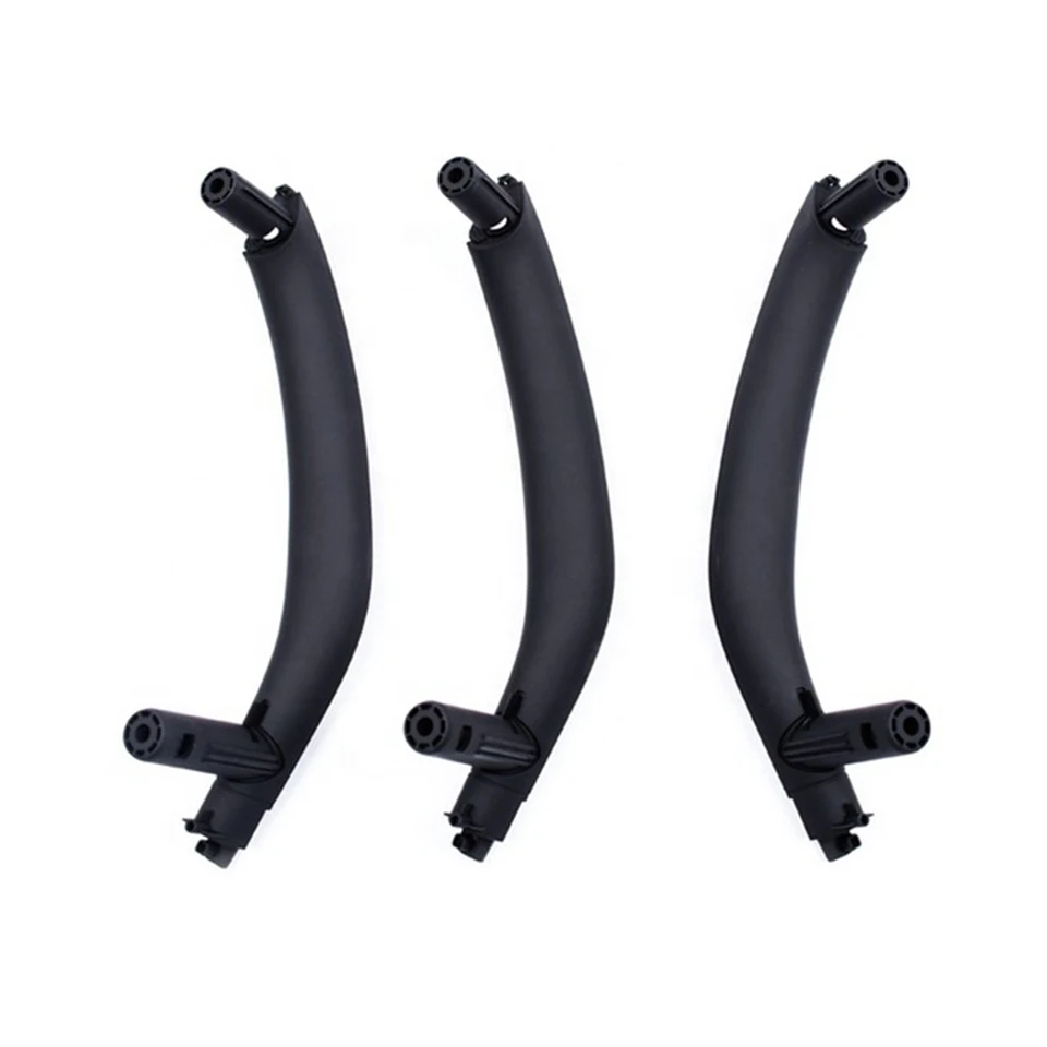 

For BMW F15 X5 14-18 F16 X6 14-19 Rear Left / Right 3PCS LHD Black Front Car Interior Inner Door Pull Handle Trim Cover