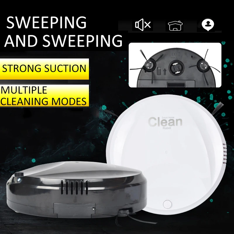 

Smart Sweeper Robot Automatic Floor Cleaning Robotic USB Charging Dust Cleaning Machine Silent Vacuum Cleaner Home Accessories