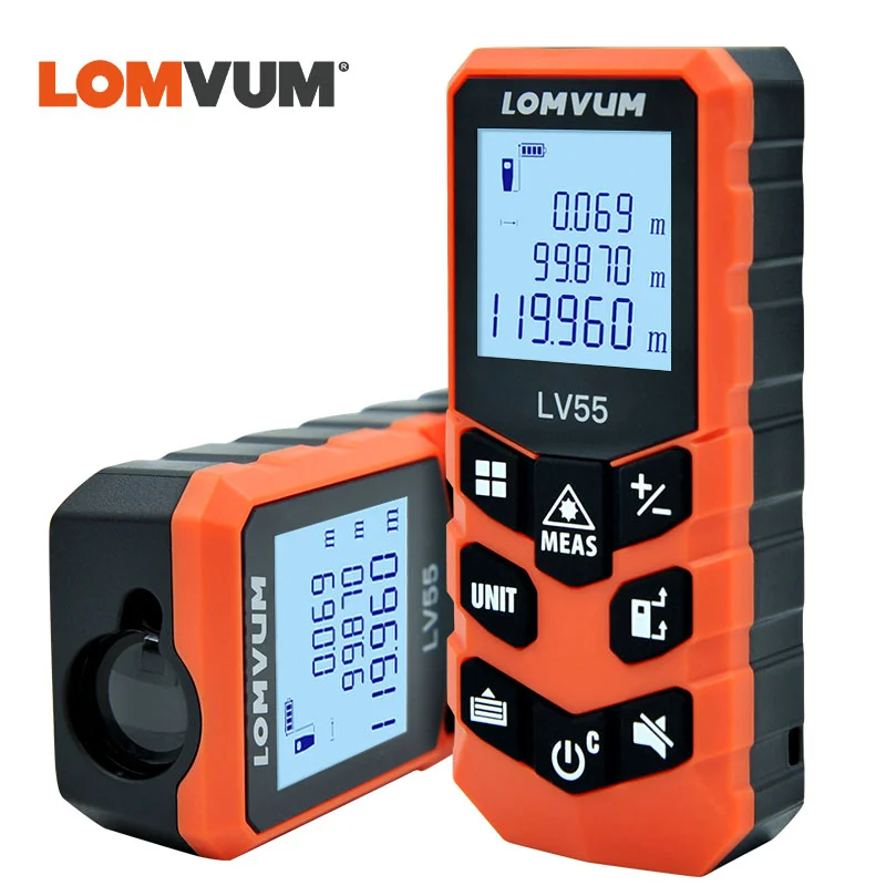 LOMVUM 40M 60m 80m 100m Laser Rangefinder Digital Laser Distance Meter Battery-Powered Laser Range Finder Tape Distance Measurer images - 6
