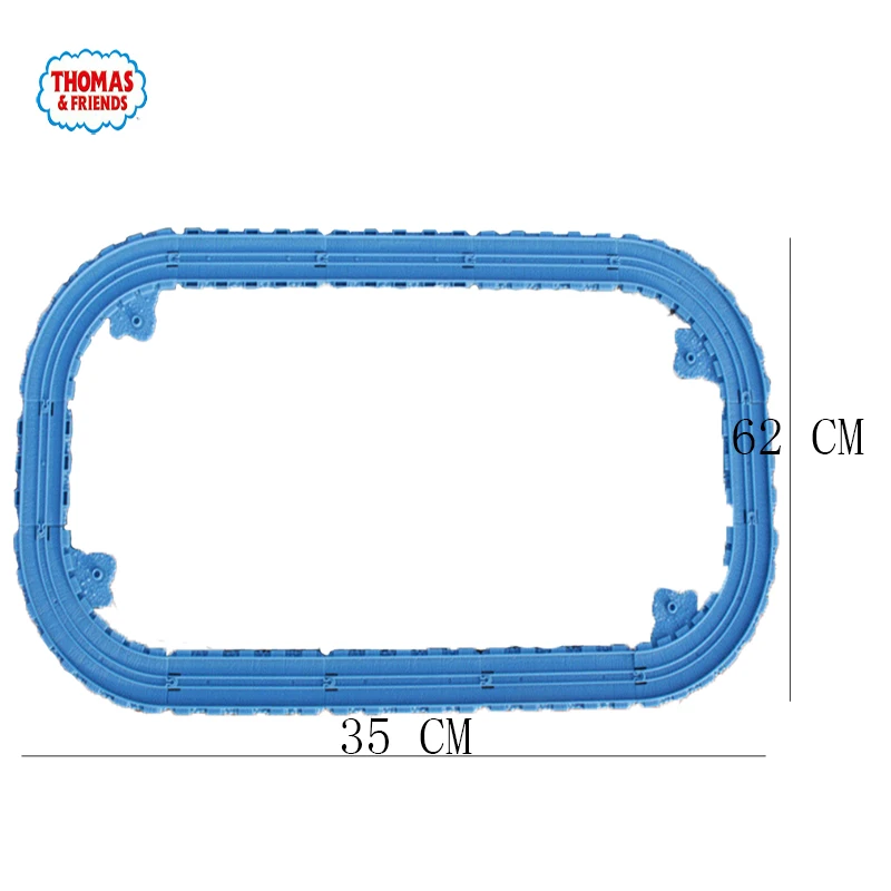Blue track Томас и Друзья трек аксессуары электрический локомотив 1:43 Универсальный детский торт ко дню рождения украшение игрушка сувенир коробка для хранения - Цвет: Blue track