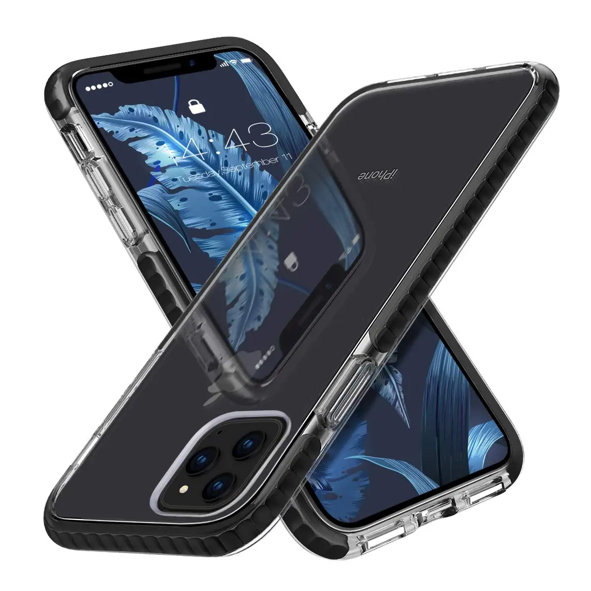 Для iPhone 11 Pro Max чехол прозрачный тонкий Кристальный противоударный чехол-бампер