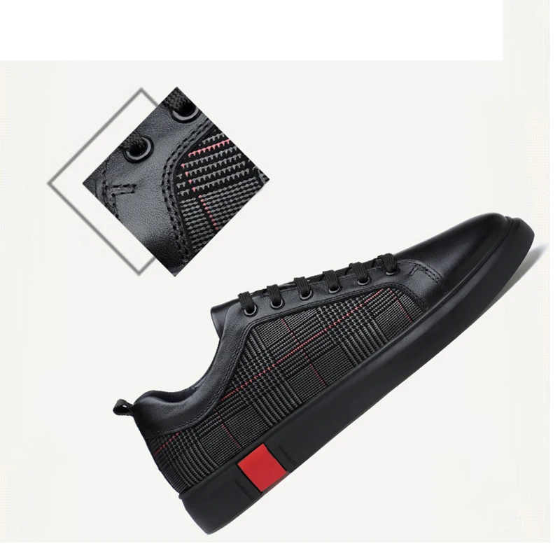 Большие размеры 36 46 Мужская прогулочная обувь уличная дышащая кожаная на