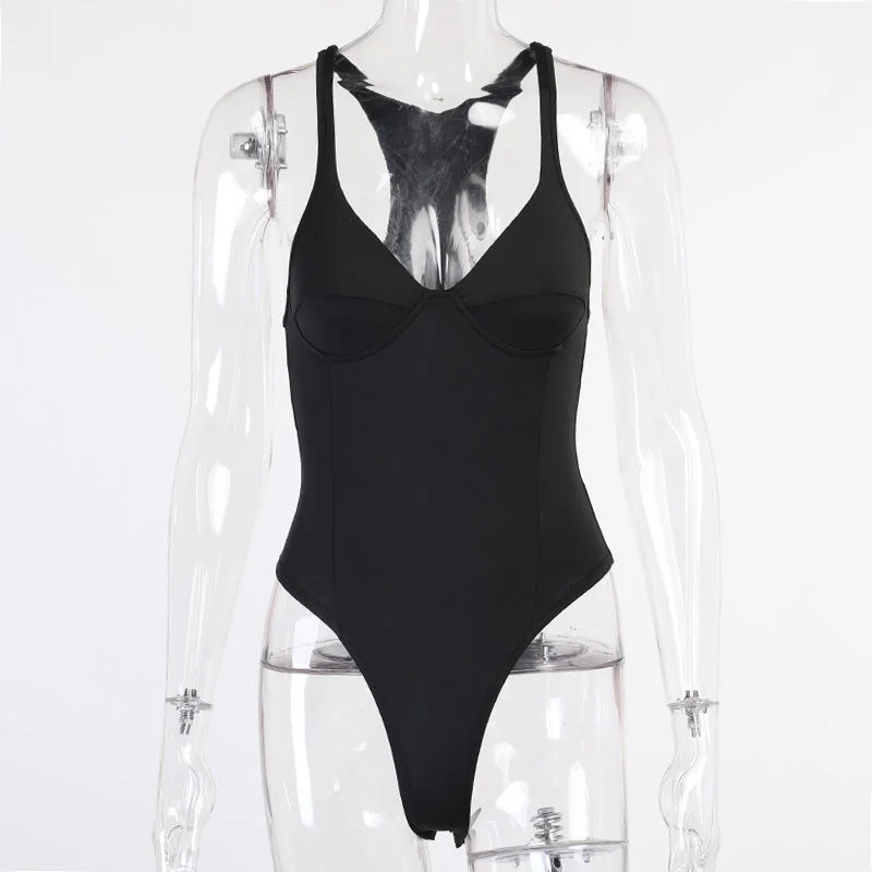 Платье-жилет с V-образным вырезом приталенное и облегающее | Женская одежда