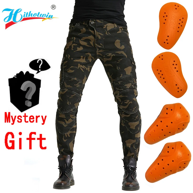 UB06 Мотокросс джинсы камуфляж мотоциклетной езды для активного отдыха Свободные