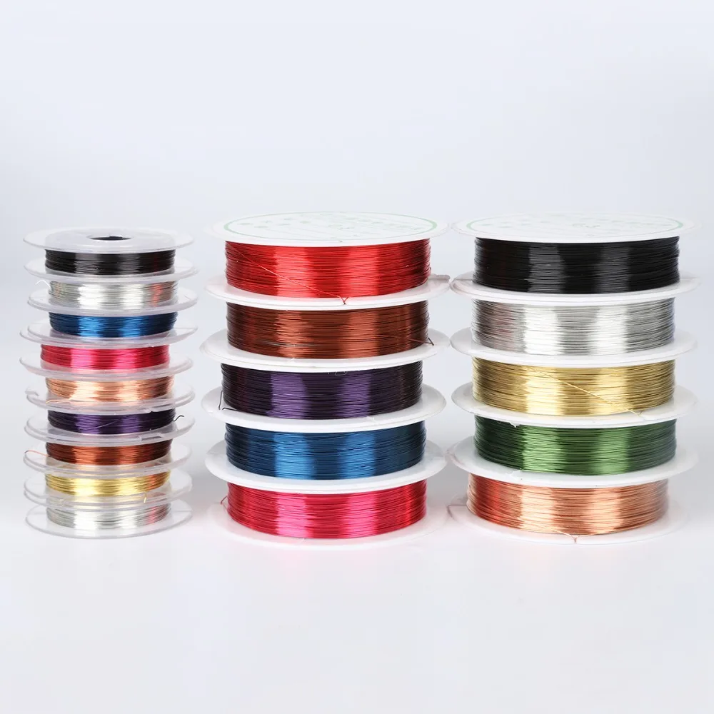 

0.3mm/0.4mm Hot Sale 80-150m Sturdy Alloy Copper Wire DIY Beading Wire For Jewelry Making Cord Findings Bracelet Charms Crafts
