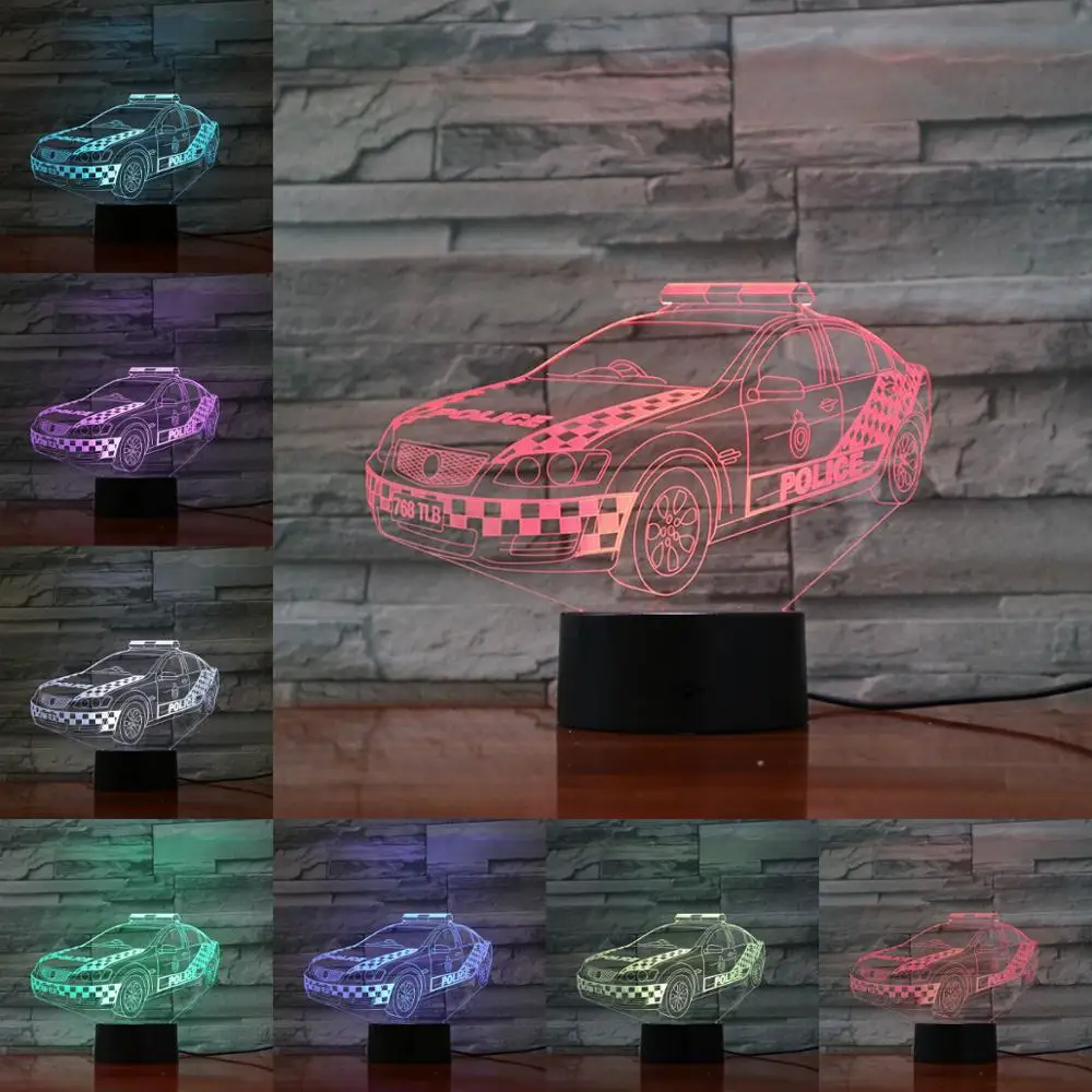 3D USB автомобильный мотоцикл лампа песочный трактор горячий воздух баллон Ночной