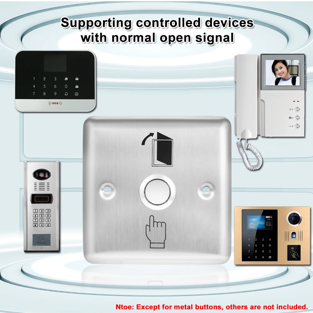 Кнопка дверного выхода из нержавеющей стали электронный дверной замок без COM