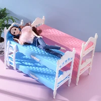 new fashion doll double bed cute childrens toy accessories best gift for 30cm plastic gadget