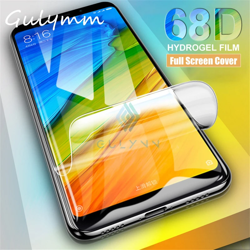 Гидрогелевая пленка 68D с полным покрытием для Xiaomi Redmi Note 9 8 7 5 Pro Защита экрана Mix 2S 3