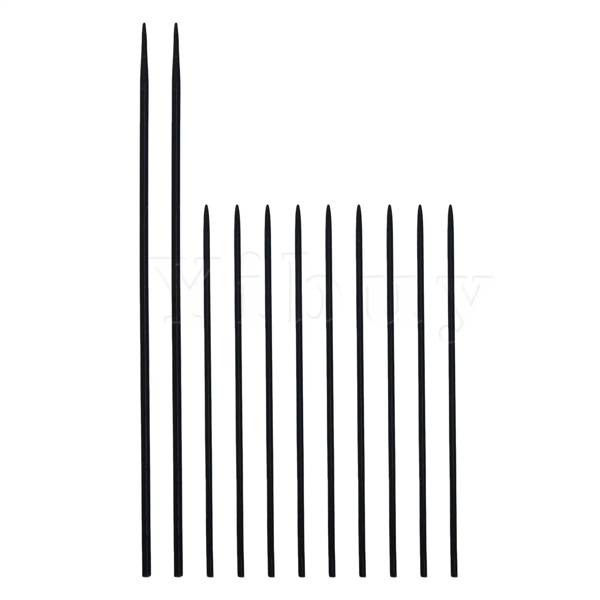 Yibuy 11 шт. черная трость для кларнета из нержавеющей стали игла 9 x .0.6мм|Детали и