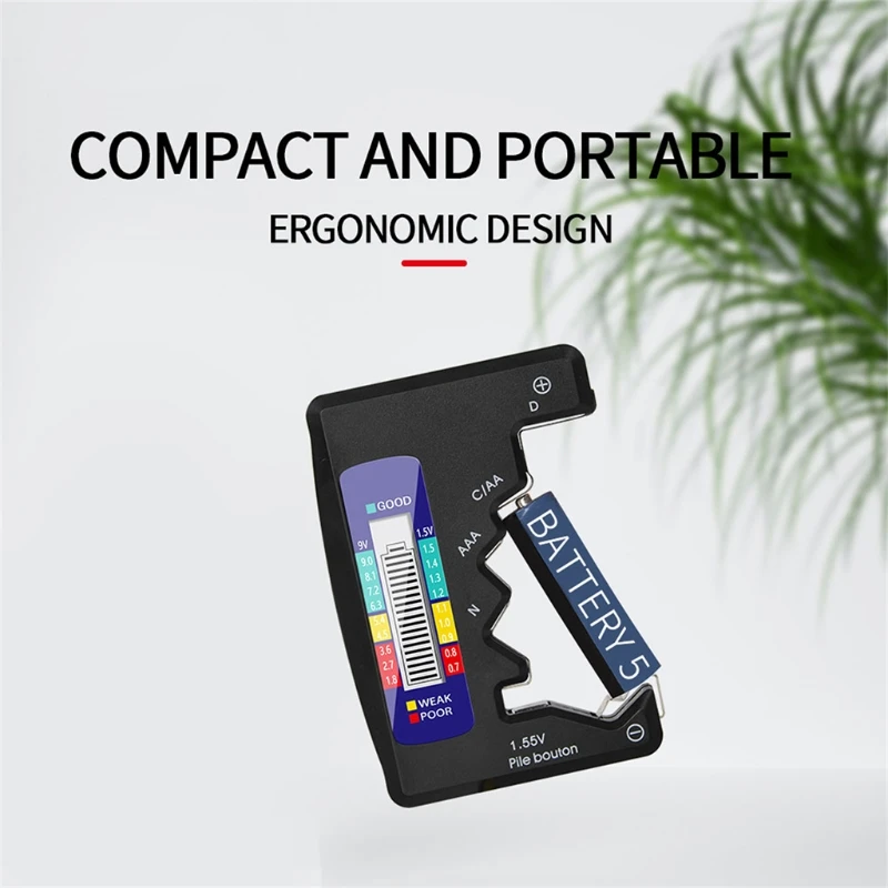 Цифровой тестер батарей детектор с ЖК-дисплеем для C D N AA AAA 9 В 1 5 в универсальный