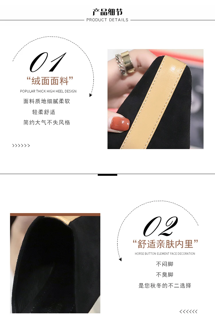woman mules footwear transparet heel Square Toe soft Strange Style Med Crystal leather black couple warm Sweet