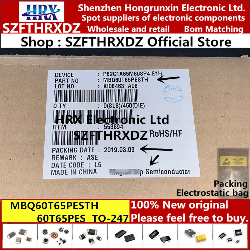 MBQ60T65PES TO-247 60T65PES TO247 MBQ60T65PESTH 60A 650V IGBT 30 шт/трубка(5 шт-10 шт