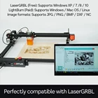 Новый лазерный гравер ORTUR Laser Master 2 Pro с ЧПУ фиксированный фокус с 32-битной материнской платой LaserGRBL(LightBurn) 40x40 см область гравировки