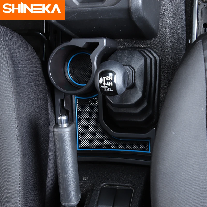 Продажа SHINEKA автомобильная коробка для хранения с переключением передач 4WD, органайзер, поднос, подставка для чашки, коврик, Нескользящие аксессуары...