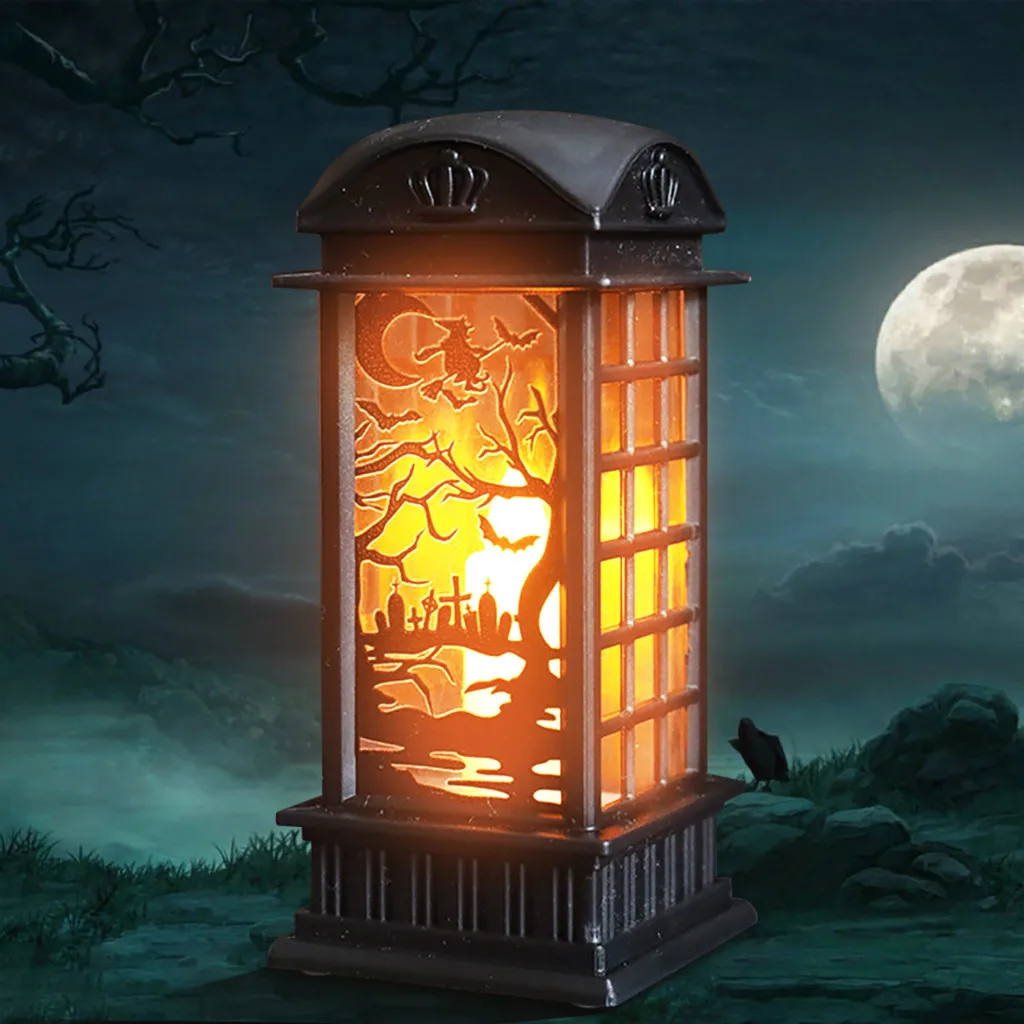 

Halloween Pumpkin Night Light Table Lamp Door Room Decoration LED Lantern Party Home Props Lampshade Table lamp For Bedroom