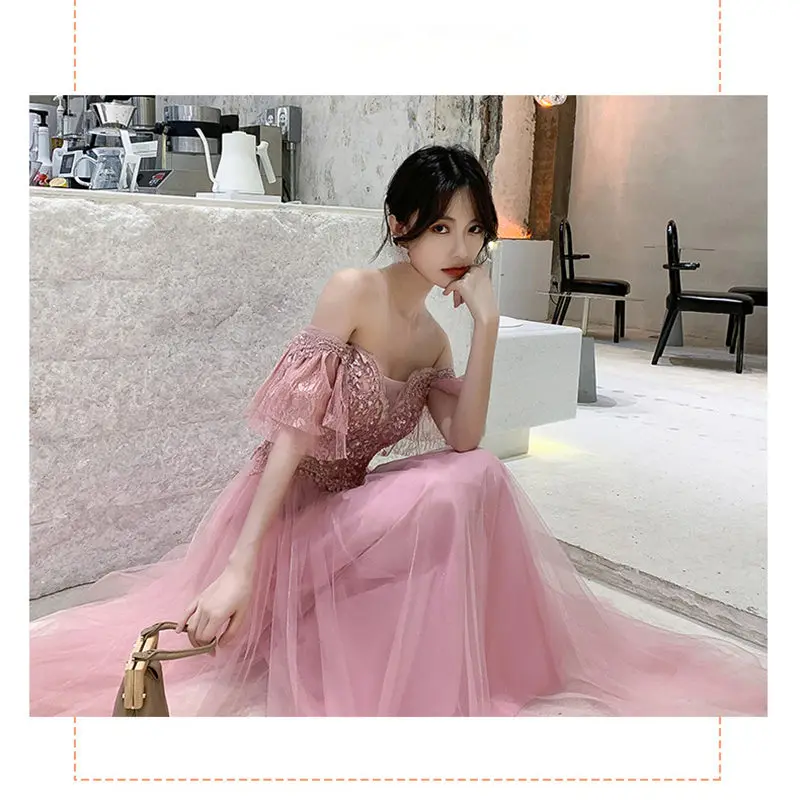It's Yiiya Evening Dresses Boat Neck Plus Size Short Sleeve Appliques Robe De Soiree Floor-Length Women Party E896 | Свадьбы и