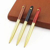 new vintage brass wood pen creative high quality business office wooden gift meeting signature pen school writing stationery