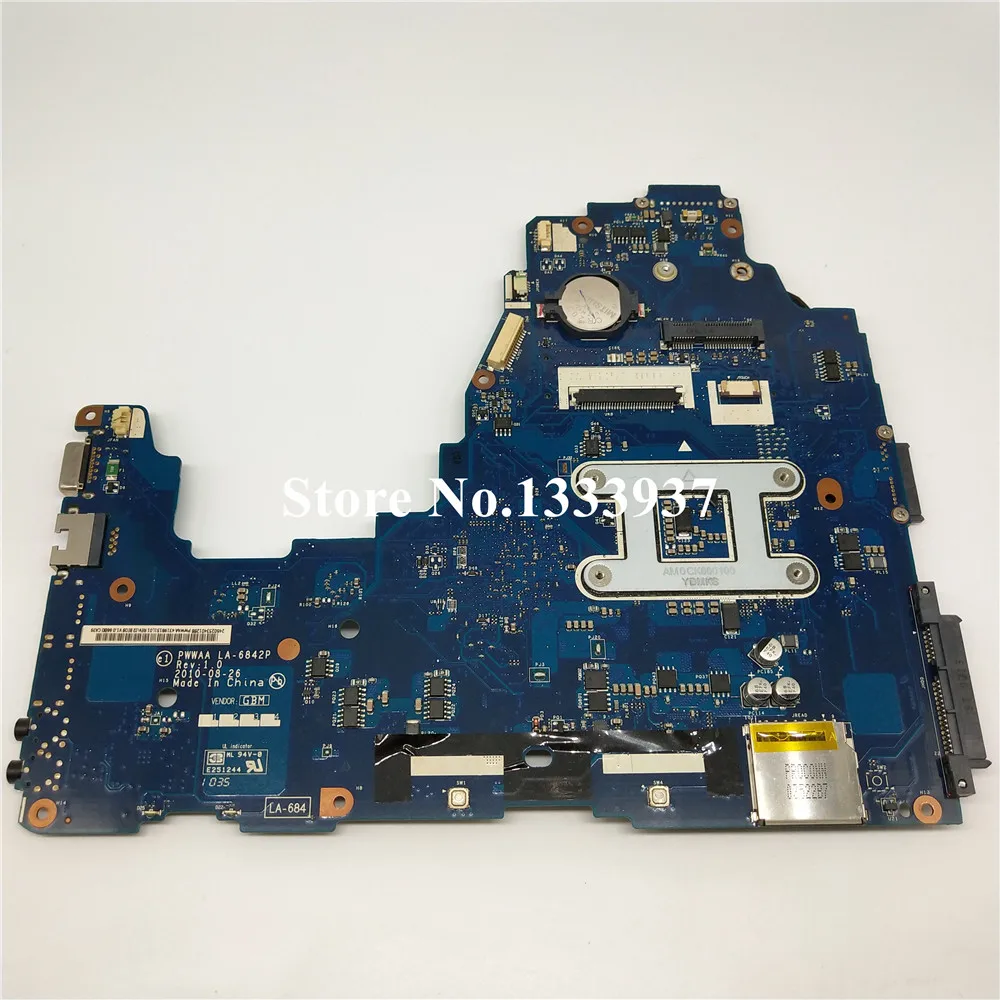 K000111440 PWWAA LA 6842P материнская плата для ноутбука Toshiba C660 C665 Материнская DDR3 HM55
