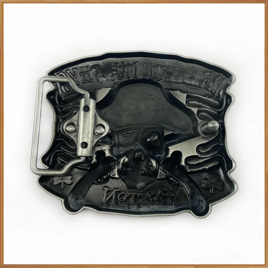 Оптовая продажа цинковый сплав Классическая пряжка для ремня с черепом