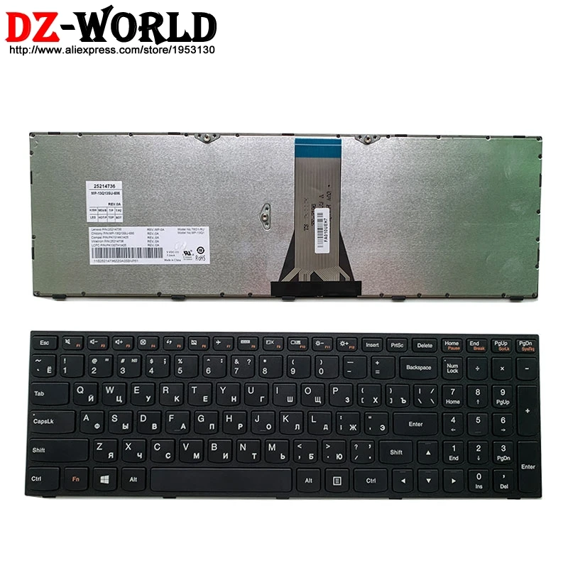 Новая Оригинальная Русская клавиатура для ноутбука Lenovo G50 70 45 80 30 G51 35 G70 series