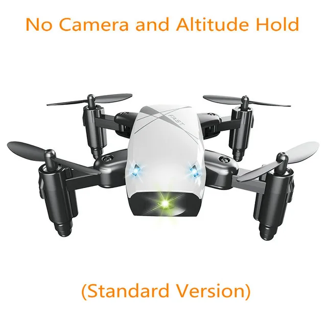 white no camera Радиоуправляемый квадрокоптер S9 S9W S9HW мини-Дрон с камерой HD wifi FPV складной Дроны для селфи Профессиональный карманный микро-Дрон вертолет - Цвет: white no camera