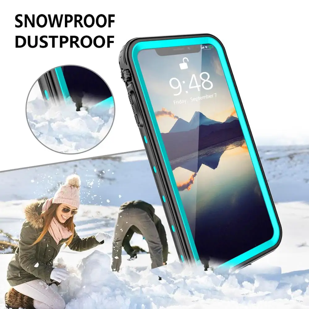 SHELLBOX IP68 Водонепроницаемый чехол для iPhone X XR XS MAX 8 7 Чехол пакет сумка Чехлы для телефона Coque водонепроницаемый чехол для телефона