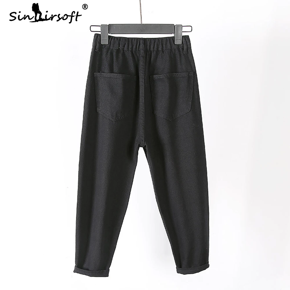 Корейская мода повседневные женские джинсы пять в одном цвете хлопок брендовые