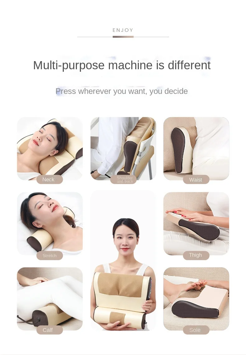 Массажер для шеи плеч шейного отдела позвоночника многофункциональная подушка с