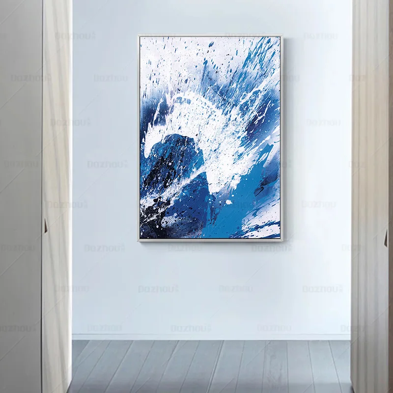 

CX Pure Hand Drawing Abstract Oil Painting Hallway Nordic Decorative Painting Handmade Hanging Painting