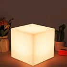 Светодиодный ночсветильник с меняющим цвет кубиком, настольная светящаяся лампа, гаджет, домашний декор вечерние, романтисветильник щение, 4 цвета, батареи с дистанционным управлением