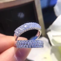 s925 sterling silver color 1 8 carats white diamond jewelry ring for women fine bijoux femme de bizuteria silver 925 jewelry