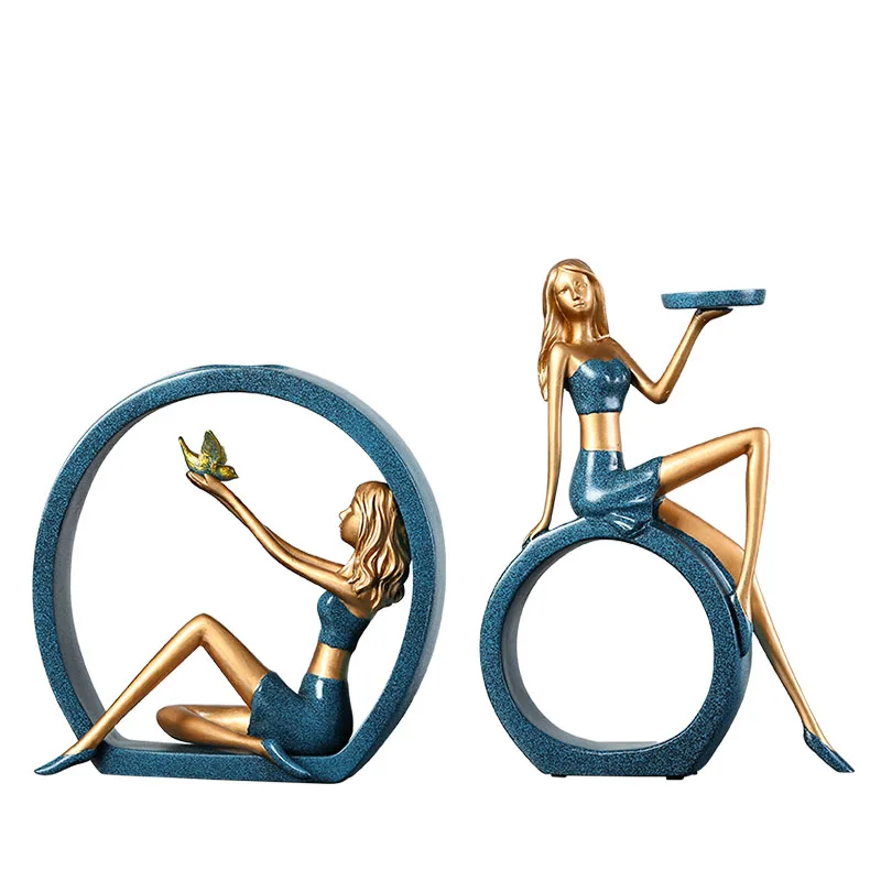 Домашний поставщик украшения из смолы декоративный подсвечник настольное