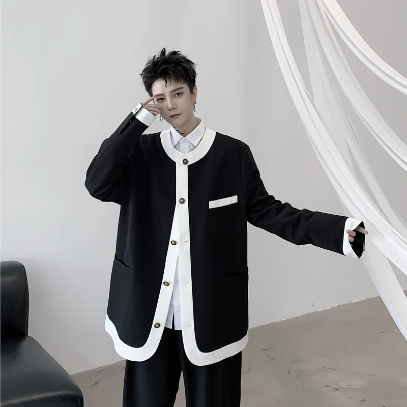 Новинка 2020 весна осень Мужской винтажный Модный повседневный свободный пиджак