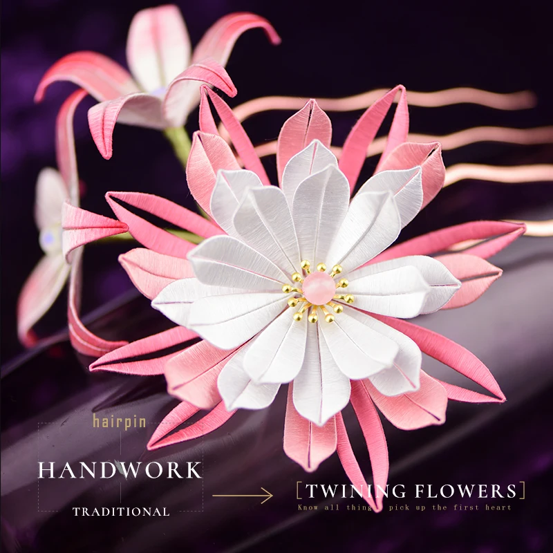 Аксессуар для волос в виде цветка расческа украшение Классический комплект