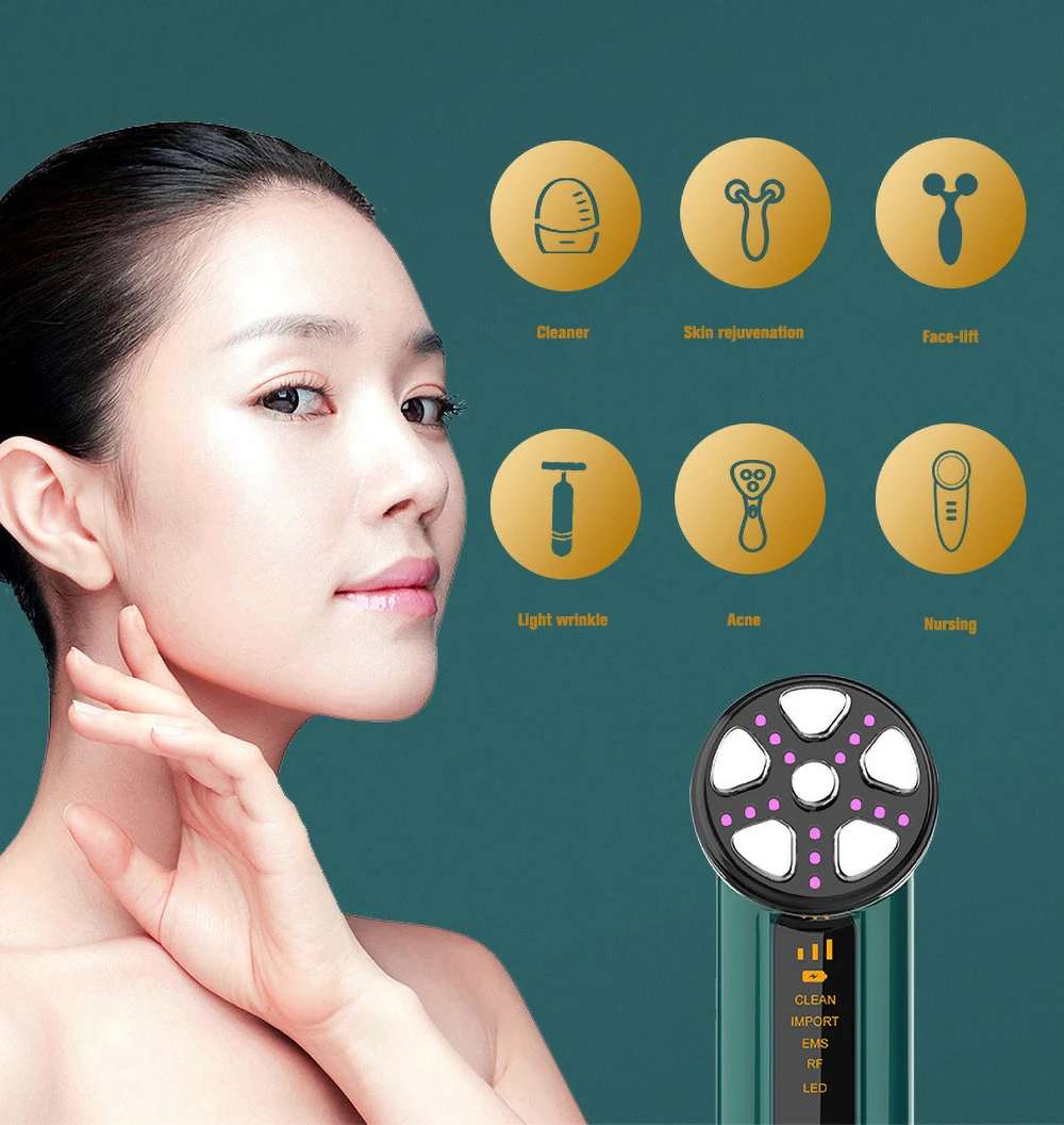 Светодиодный фотон Радио Частота Красота устройств RF внимательности кожи