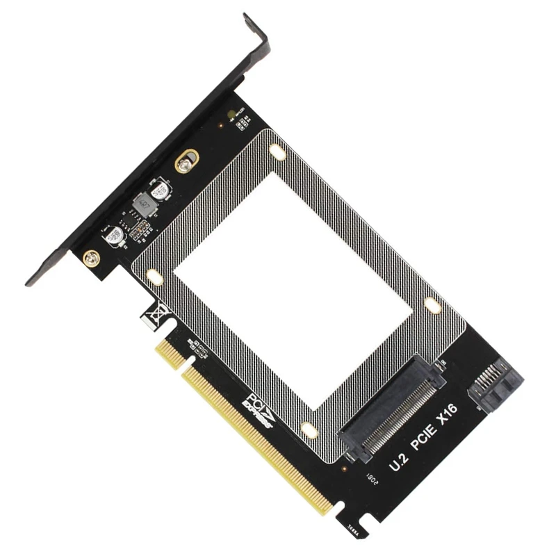 

PCI-E Riser 3.0 4X X16 to U.2 SFF-8639 Adapter NVMe PCIe SSD