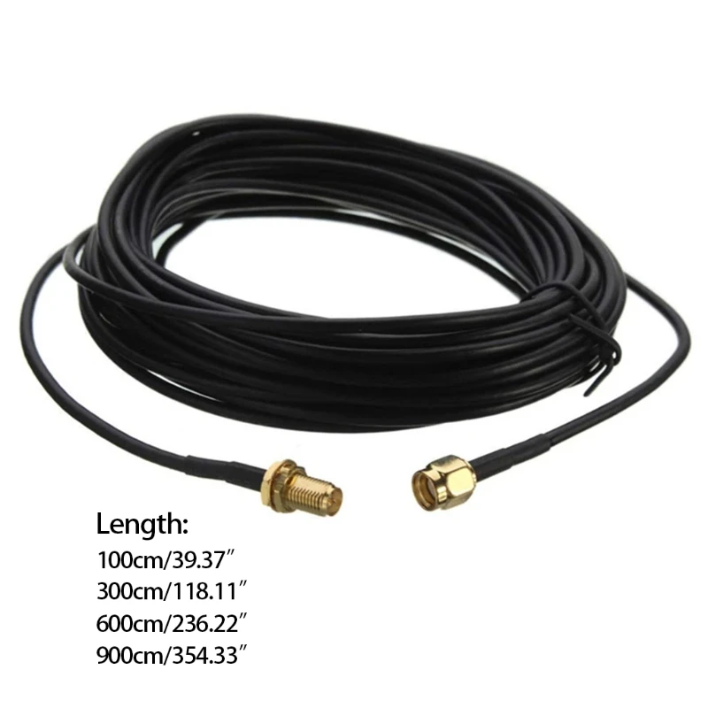 

WiFi Router Extension Cable RP-SMA Male to Female for Bridge 3.3/10/20/30 ft Network Antennas Computers Accessories