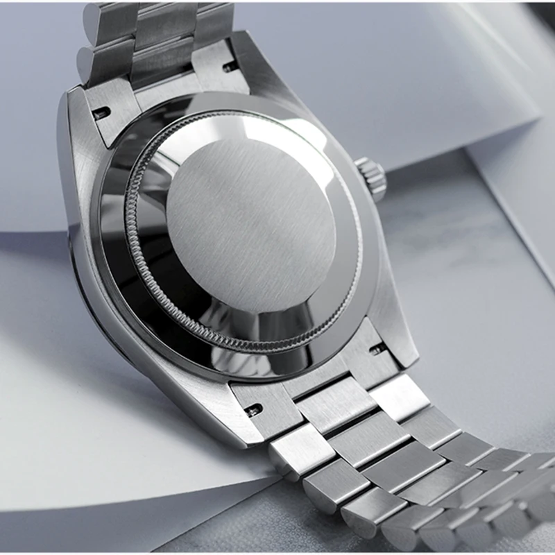 

San Martin Retro Business Luxury Watches Sapphire Crystal Men Carving Bezel 10Bar Stainless Steel Automatic Mechanical Watches