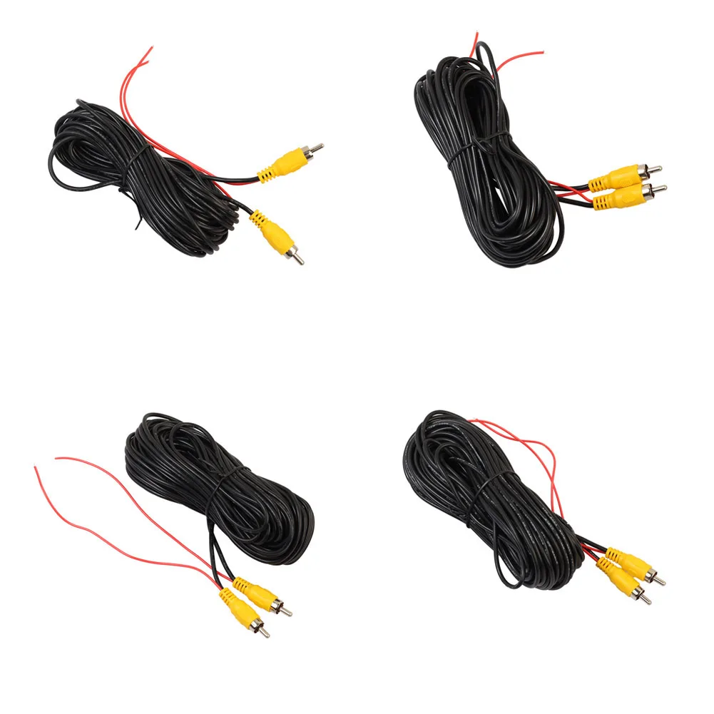 Видеокабель RCA 10 м/12 м/15 м/20 м задний вид автомобиля GPS-навигатор монитор камера