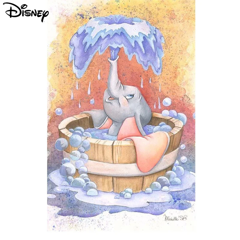 

Disney Cartoon Dumbo 5D Diamond Painting Full Dill Square Round Cross Stitch Embroidery Mosaic Wall Decor Gift