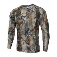 outdoor sports camouflage long sleeved physical round collar military training clothing summer quick drying cycling jerseys