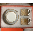 2 шт.компл. элегантная кофейная чашка из костяного фарфора высшего класса, Европейский набор чайных чашек и блюдец, послеобеденный чай, кофе с подарочной коробкой