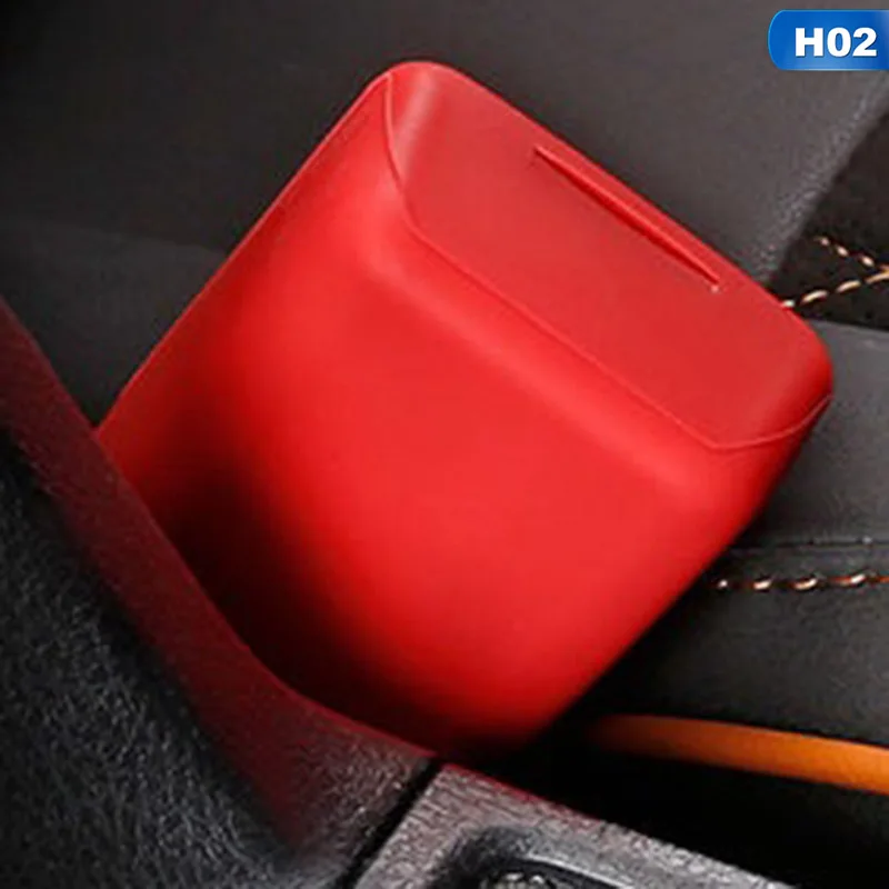 

Car Auto Universal Seat Belt Buckle Protector Anti Scratch Silicone Cover Safety Seatbelt Button Case Car-Styling Interior Parts