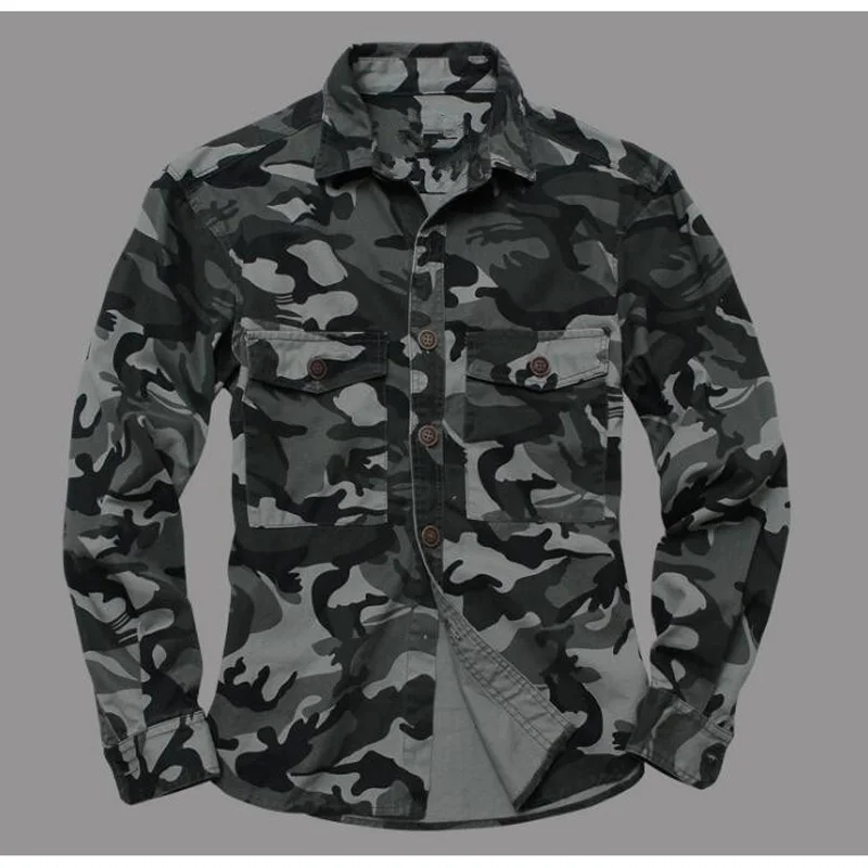 Горный велосипед камуфляжные рубашки мужская рубашка в стиле милитари куртки с