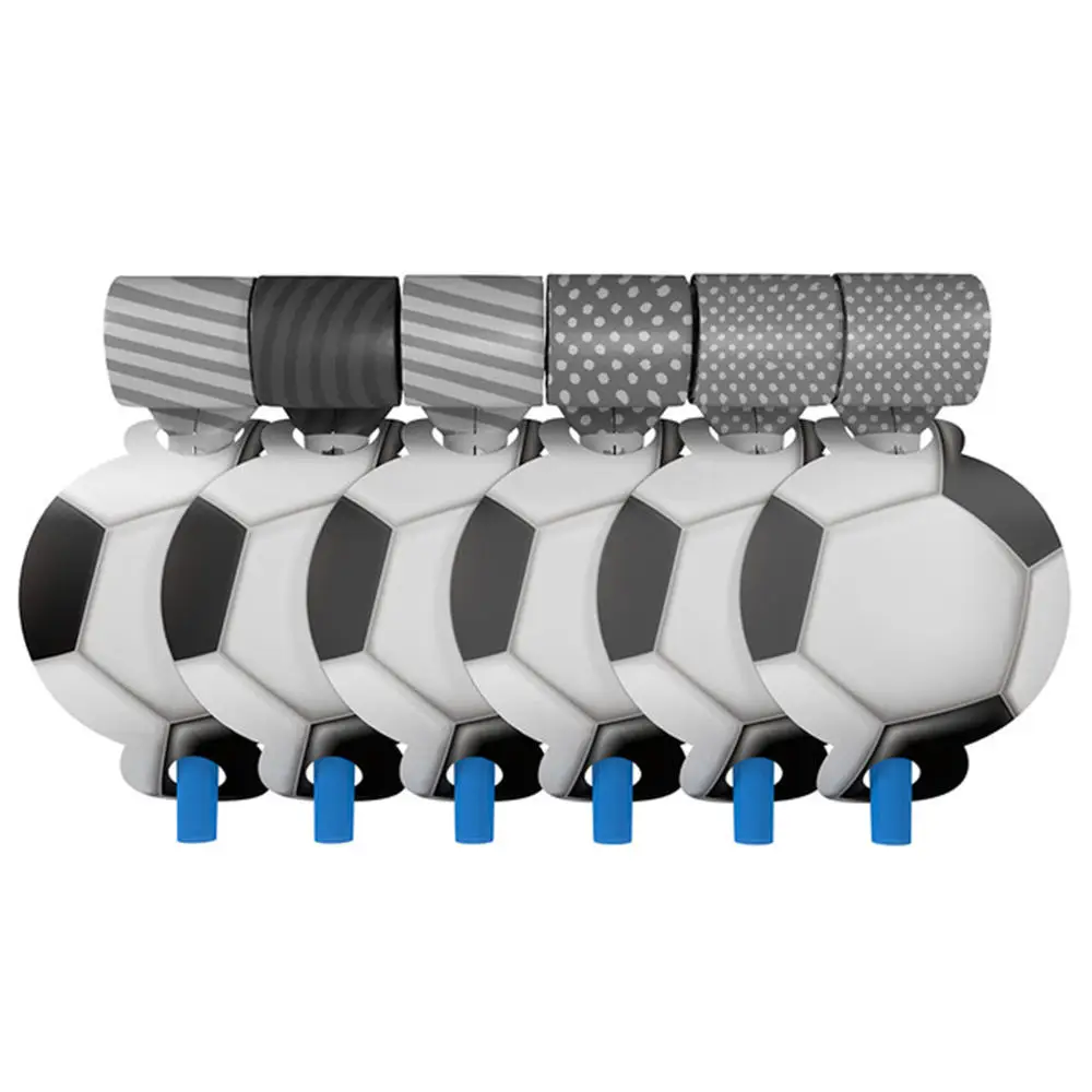 Blowing Dragon 6pcs Новые белые футбольные столовые приборы для торжеств, вечерние украшения для мальчиков, вечерние товары для вечеринки, дня рожденья Вечерние - Цвет: Blowing Dragon 6pcs